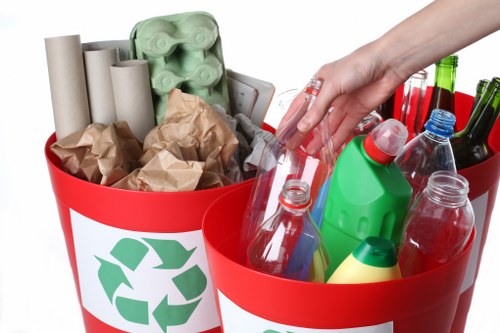Secure business waste storage facility